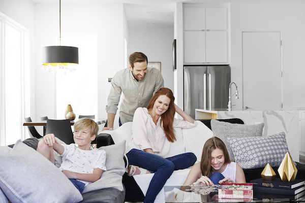 Family enjoying Lennox heating and cooling